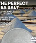 Sea Salt Superstore Fine Grain Sea Salt Table Salt Replacement Fine Sea Salt for Baking Pure Non-Iodized Baja Salt Mineral Rich Cooking Salt Fine Salt 30 oz Bag