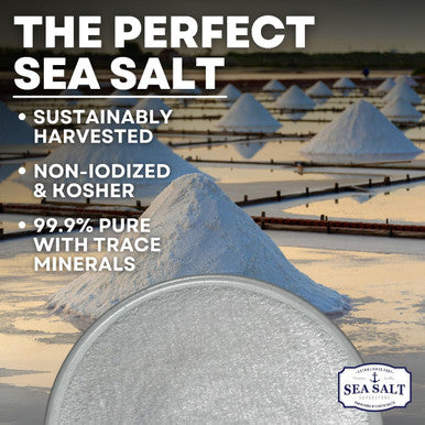 Sea Salt Superstore Fine Grain Sea Salt Table Salt Replacement Fine Sea Salt for Baking Pure Non-Iodized Baja Salt Mineral Rich Cooking Salt Fine Salt 30 oz Bag
