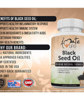 Black Seed Oil Capsules Cold Pressed - Black Cumin Seed Oil Vegetarian Supplements- Non-GMO Blackseed Oil Pills for Immune Support- Rich in Antioxidants - 90 Capsules by Amate Life