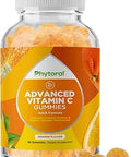 Phytoral Natural Vitamin C Gummies for Adults High Potency Vitamin C Immune Support Gummies Ascorbic Acid Chewable Immune Booster for Adults with Powerful Brain Vitamins Supplements
