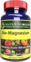 BIOMagnesium Premium Magnesium Supplement for Energy Blood Pressure Muscle Function Sleep Nerve Function Blood Sugar Levels and More Vegan Tablets (60ct)
