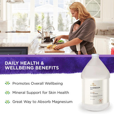 Swanson Magnesium Oil Spray Zechstein Magnesium Soothes Muscles Nourishes Skin Stress Relief Sleep Rapid Absorption Dr. Barbara Hendel's Formula 64 fl oz (1.9 l) Liquid (2 Pack)