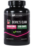 Healthfare Devils Claw Herbal Supplement | 2600Mg | 120 Count | Support Low Back Discomfort | Max Potency Formula | Non-Gmo And Gluten-Free