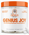 Genius Joy, Nootropic Mood Enhancer Supplement - Support Cognitive Health, Enhance Mood & Neural Function with Brain Boosting L-Theanine, Panax Ginseng & SAM-e