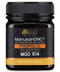 NatureÃ¢â‚¬â„¢s Gold Raw Manuka Honey with Australian Native Bee Propolis, MGO 514+ | 8.8oz (250g), 100% Pure Genuine Traceable Hive to Home
