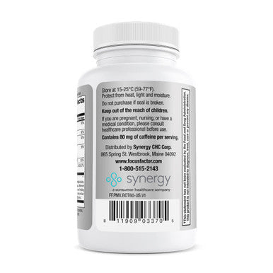 Focus Factor PRO MAX Nootropic, 60ct ÃƒÂ¢Ã¢â€šÂ¬Ã¢â‚¬Å“ Brain Supplement for Memory, Concentration, Focus & Energy ÃƒÂ¢Ã¢â€šÂ¬Ã¢â‚¬Å“ Ginkgo Biloba, Lions Mane, Bacopa Monnieri Capsules, for Brain Health & Cognitive Support, White