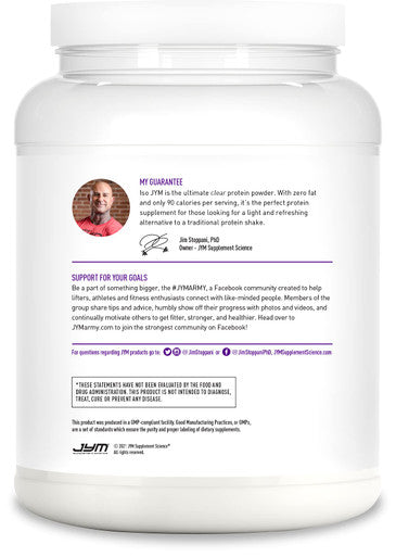 JYM Supplement Science ISO 20 Servings - Grape