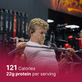 OMNIA Pure Whey Protein Powder Nutrition Low Carbs and Low Sugar Muscle Building Powder Over 22G Protein Per Serving - 33 Servings - 1 KG - Strawberry