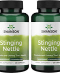 Swanson Stinging Nettles - Herbal Supplement Prostate Health & Urinary Tract Support - Natural Formula Supporting Respiratory Health & Fluid Balance - (120 Capsules) 2 Pack