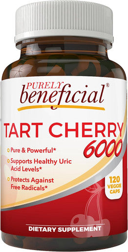 Tart Cherry Capsules 6000 mg - Montmorency Cherry, Extra Strength, Raw, Non-GMO, 120 Capsules(Vegetarian)