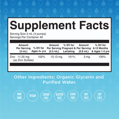 MaryRuth Organics Organic Ionic Zinc Liquid Drops 120ML