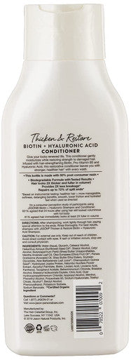 Jason Conditioner, Thicken & Restore Biotin and Hyaluronic Acid, 16 Oz