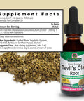 Nature'S Answer Devils Claw Root Herbal Extract Supplement with Organic Low Alcohol 1 Ounce | Joint Support
