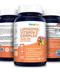 NusaPure Liposomal Vitamin C 2032mg - 200 Veggie Capsules with BioPerine - High Absorption Ascorbic