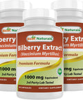 Best Naturals Bilberry 1000 Mg 90 Capsules (90 Count (Pack of 3))