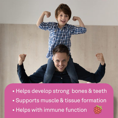 Organika Kids Liquid Calcium Plus- With Vitamins D3 And K2- Healthy Bone And Teeth Development- Mixed Berry Flavour- 450Ml