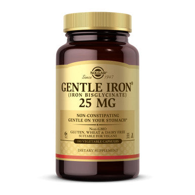 Solgar Gentle Iron - Ideal For Sensitive Stomachsred Blood Cell Supplement & Vitamin E 268 Mg (400 Iu) (D-Alpha Tocopherol & Mixed Tocopherols) 100 Softgels