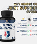 Premium Joint Support Supplement 180 Capsules 12 in 1 with Glucosamine Chondroitin MSM Turmeric Resveratrol Boswellia Serrata Black Pepper