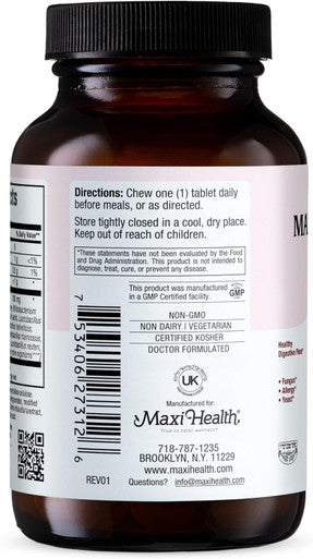 Maxi Health Active Pro-10 - Chewable Probiotic - Healthy Digestive Flora - 60 Chewies - Kosher