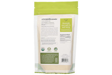 Banyan Botanicals Organic Ashwagandha Powder Withania Somnifera For Vitality, A Healthy Immune System, Stress Relief, More* 1/2Lb Non-Gmo Sustainably Sourced Vegan Ffl