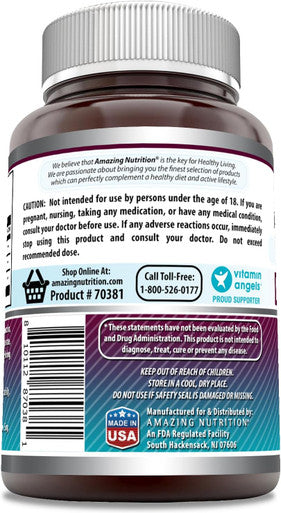 Amazing Nutrition Formulas D-Mannose Supplement | 500 Mg Per Serving | 120 Tablets | Non-GMO | Gluten | Made in USA