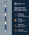 Koapro Facia Blaster Tool For Cellulite - Large Full Body Neck Massager Pain Relief, Deep Tissue Muscle Massage For Back, Legs, Trigger Point Tool - Myofascial & Fascia Release Tools Alleviate Tension