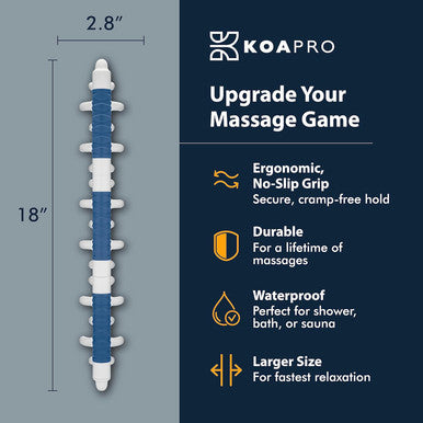 Koapro Facia Blaster Tool For Cellulite - Large Full Body Neck Massager Pain Relief, Deep Tissue Muscle Massage For Back, Legs, Trigger Point Tool - Myofascial & Fascia Release Tools Alleviate Tension