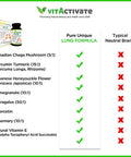 Top Lung Support Supplement for Lung Cleanse and Detox, Respiratory Supplement, Immune System Booster with Chaga Mushroom, Curcumin Turmeric, Honeysuckle Flower, Pomegranate