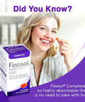 Feosol Bifera HIP and PIC Iron Supplement Complete 30 Caplets Pack of 3