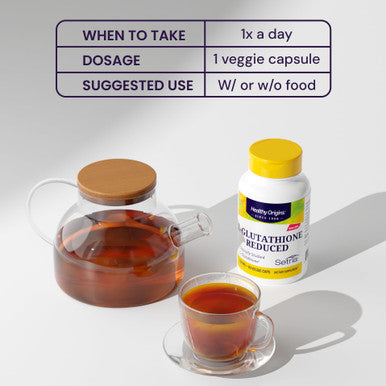 Healthy Origins L-Glutathione (Setria) 500 mg 60 Veggie Caps
