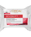L'Oreal Paris Revitalift Makeup Removing Wipes With Vitamin E Face Cleansing Towelettes 30 Count