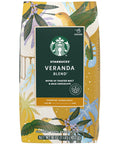 Starbucks Ground Coffee, Starbucks Blonde Roast Hot or Iced Coffee, Veranda Blend, 28 oz