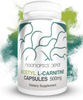 Acetyl LCarnitine Capsules 500mg 180 Count HCL Form Energy Supplement Supports Mitochondrial Function ALCAR HCL