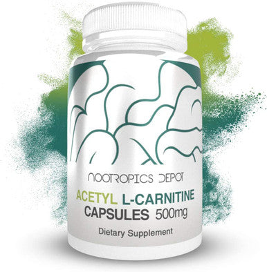 Acetyl LCarnitine Capsules 500mg 180 Count HCL Form Energy Supplement Supports Mitochondrial Function ALCAR HCL