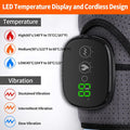 Cordless Heated Shoulder Brace Wrap, Shoulder Heating Pad With Massage, 3 Heat & Vibration, 5000Mah Battery Powered, Shoulder Massager For Men Women