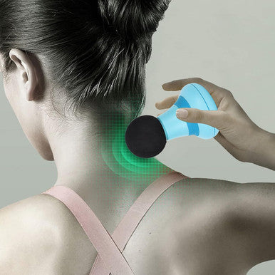 Yinhing Mini Deep Tissue Massager, 6 Gears Handheld Back Massager Muscle Relaxation Pain Relieve Cordless Handheld Massage Stick For Neck, Shoulder, Hand, Leg And Foot Massage(Blue)
