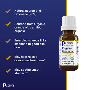 Premier Research Labs Limonene - Highly Bioavailable - Supports Cellular Health - Detoxification Properties - Cleanser Detox - Es