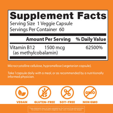 Doctor'S Best Fully Active B12 1500Mcg60 Vgc