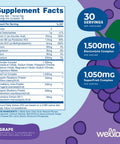 Wellah Splish Splash Hydration Electrolyte Drink Mix (Grape Flavored 30 Servings)