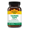 Country Life Taurine Caps Supports Cardiovascular Health And Nervous System 500Mg 100 Vegan Capsules Certified Gluten Free Certified Vegan