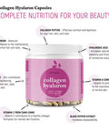 Divique Collagen Capsules Divique Collagen Hyaluron 1500mg Collagen Peptides Type 1 2 3 5 10 + Hyaluronic Acid - 270 Capsules High Dose - Vitamin C (Camu Camu) Vitamin B Complex Piperin Selenium Zinc
