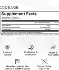 Codeage Akkermansia Muciniphila Probiotic Supplement - 3-Month Supply of Akkermansia Probiotic & Chicory Inulin - Daily Synbiotic Probiotic Chicory Root - 100 Million AFUs - Gluten- - 90 Capsules