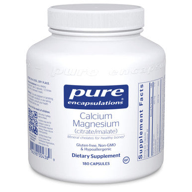 Pure Encapsulations Calcium Mag citrate 80 mg 180 vcaps