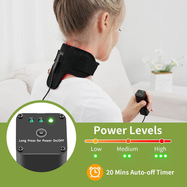 Rechargeable Red Light Therapy For Neck Portable Red Light Therapy Belt Neck Wrap Near Infrared Red Light Therapy For Body Pain Relief
