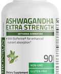 Bronson Ashwagandha Extra Strength Stress & Mood Support with BioPerine Non GMO Formula 90 Vegetarian Capsules