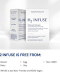 Bodyhealth H2 Infuse Molecular Hydrogen Tablets, Hydrogen Tablets For Drinking Water, Elemental Magnesium To Support Metabolism, Hydrogen Pills For Molecular Hydrogen Water (60 Count)