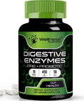Digestive Enzymes With Probiotics And Prebiotics - 450Mg - 5 Billion Cfus - Pure Super Enzymes For Digestion Capsules - Digestive Enzymes For Women & Men Support Digestive & Gut Health - 120 Count