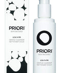 PRIORI Skincare Gentle Face Cleanser with Lactic Acid, Vitamins A, C, E Intense Hydration Light Exfoliation Women and Men All Skin Types Fragrance Free Dermatologist Tested 6 fl oz