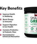 Force Factor Smarter Greens Daily Wellness Powder to Support Energy, Immunity & Digestion, Greens Powder, Superfood Powder with Vitamins, Minerals, and Probiotics,, ly Unflavored, 30 Servings