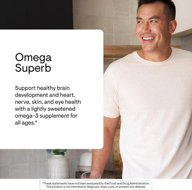 THORNE - Omega Superb - Fish Oil Liquid Supplement with EPA & DHA 40 Servings